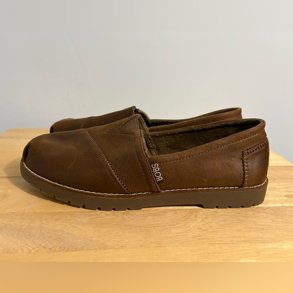 Bobs Skechers Shoes Womens 9.5 Chill Lugs Urban Spell Cabin Slip On 113352 Brown - Picture 2 of 8